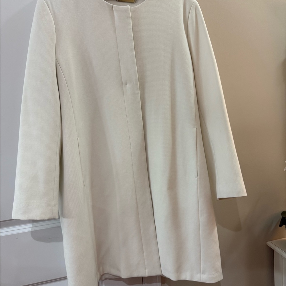 Elegant Cream Women's Coat- Gently Worn!